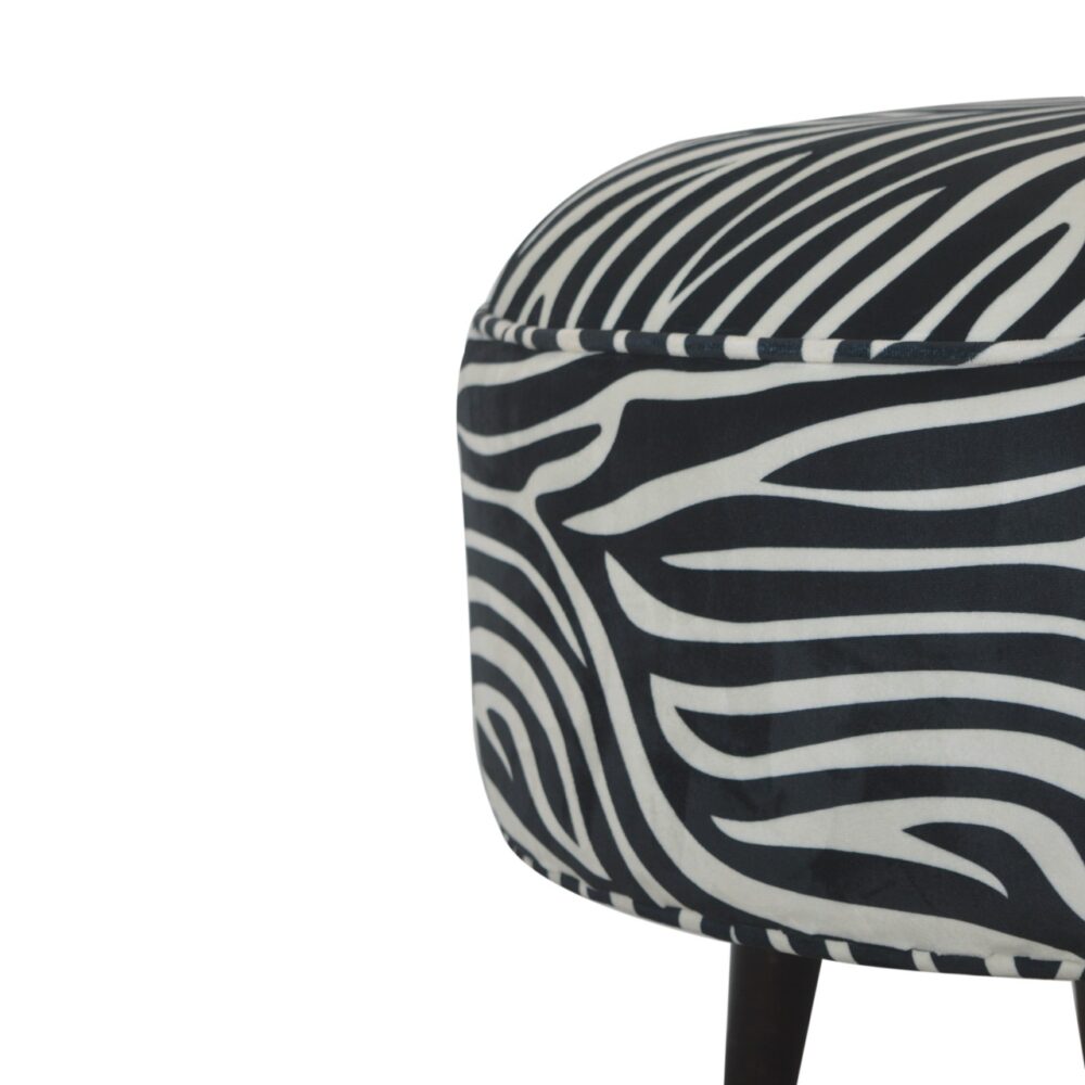 Zebra Nordic Style Footstool for resell