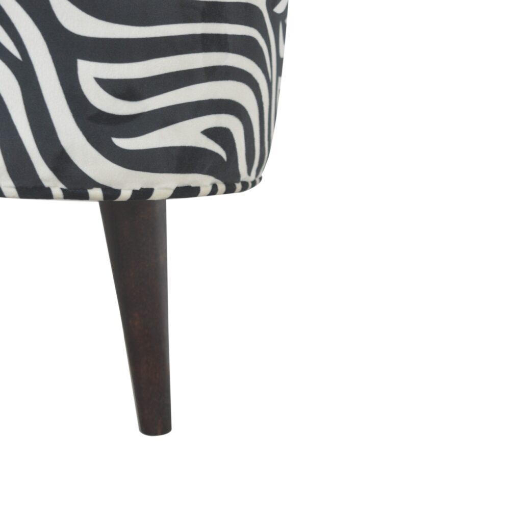 Zebra Nordic Style Footstool for reselling