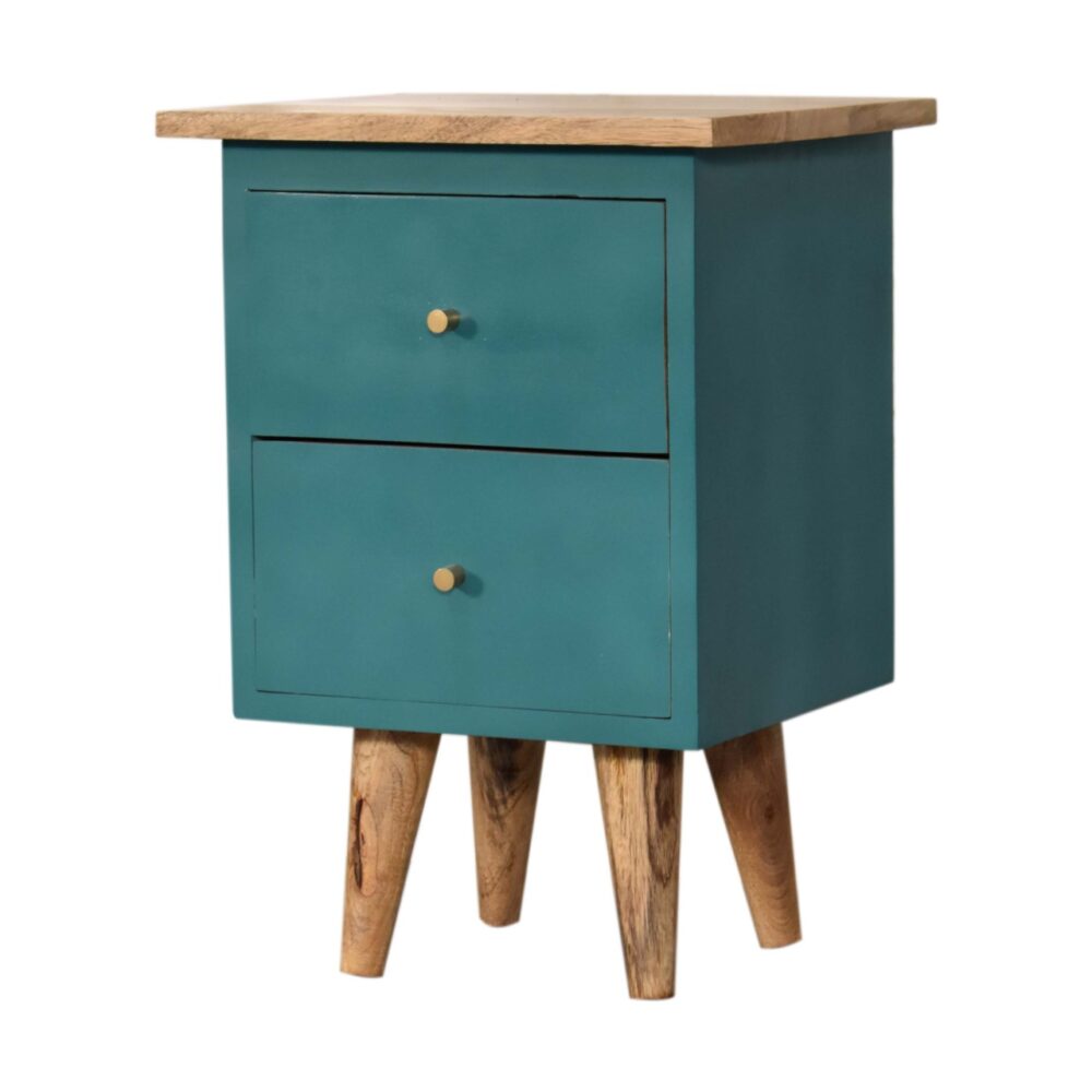 Teal Hand Painted Bedside dropshipping