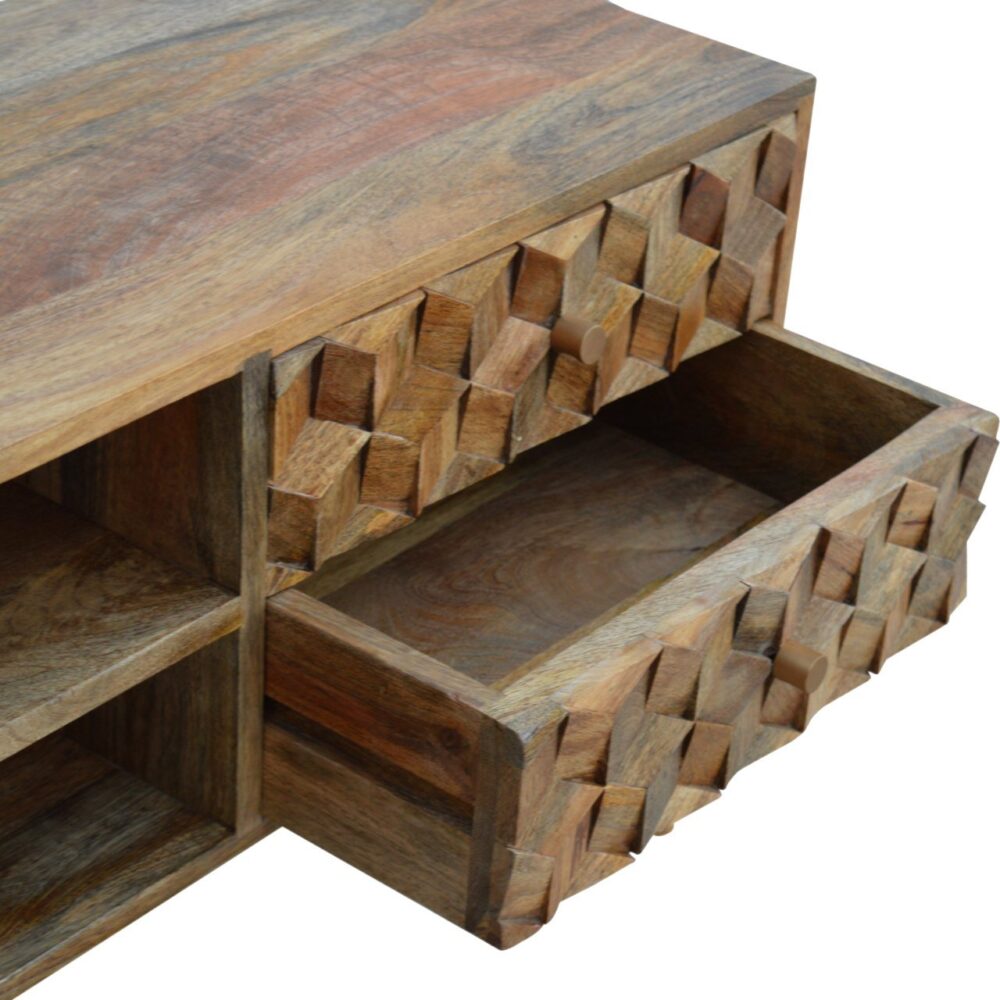 wholesale IN697 - Cube Carved Media Unit for resale