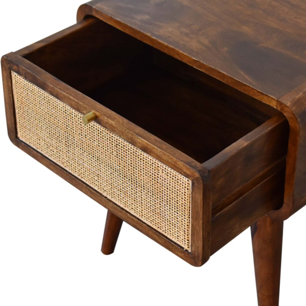 Chestnut Woven Bedside for reselling