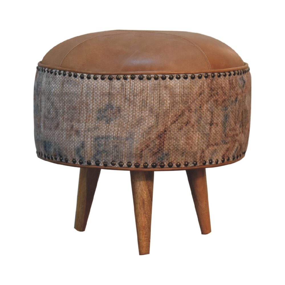 Haven Durrie Round Footstool wholesalers