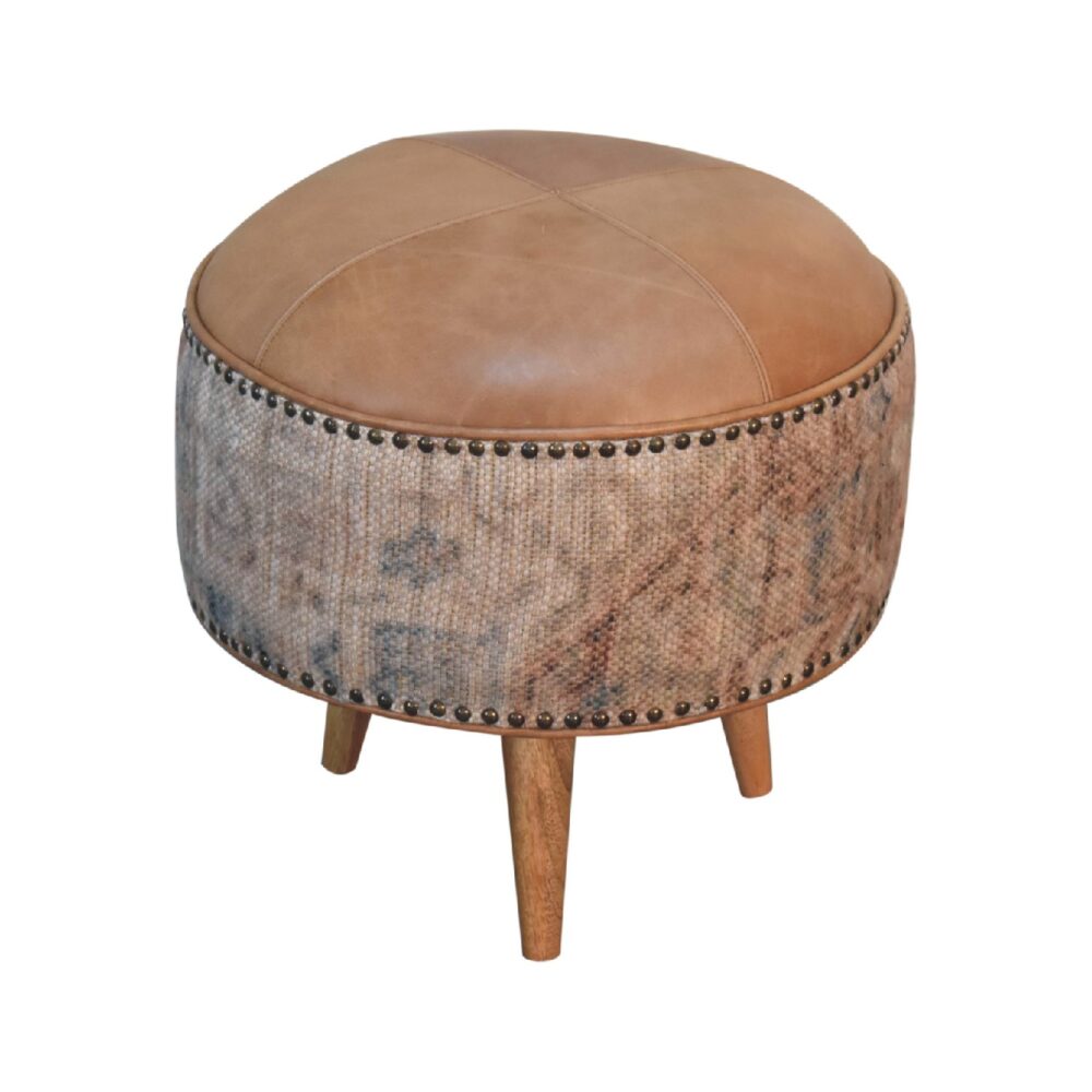 wholesale Haven Durrie Round Footstool for resale