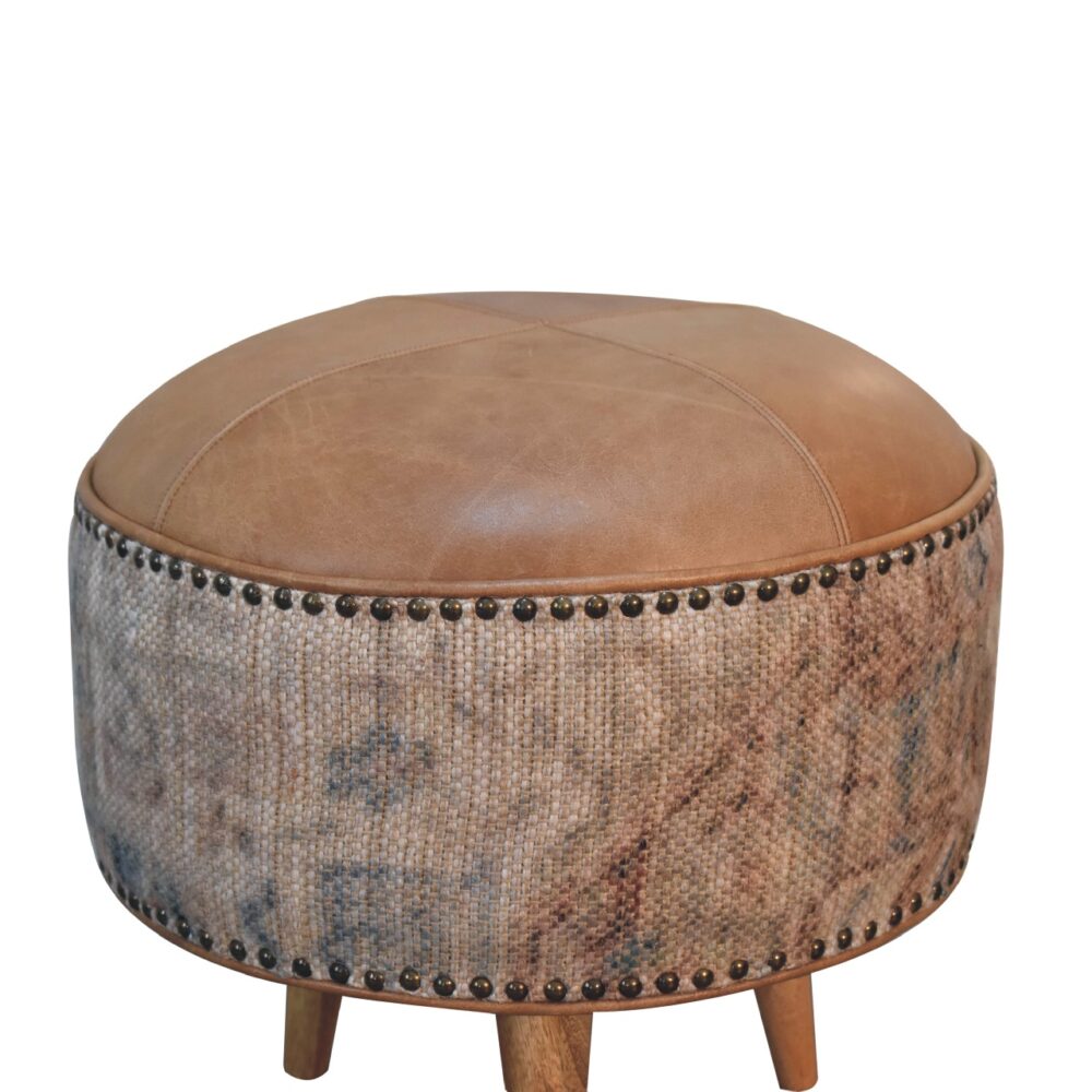 Haven Durrie Round Footstool dropshipping