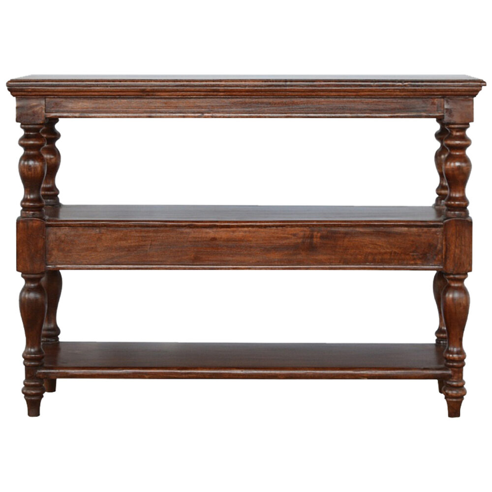 bulk Solid Wood Turned Leg Console Table for resale