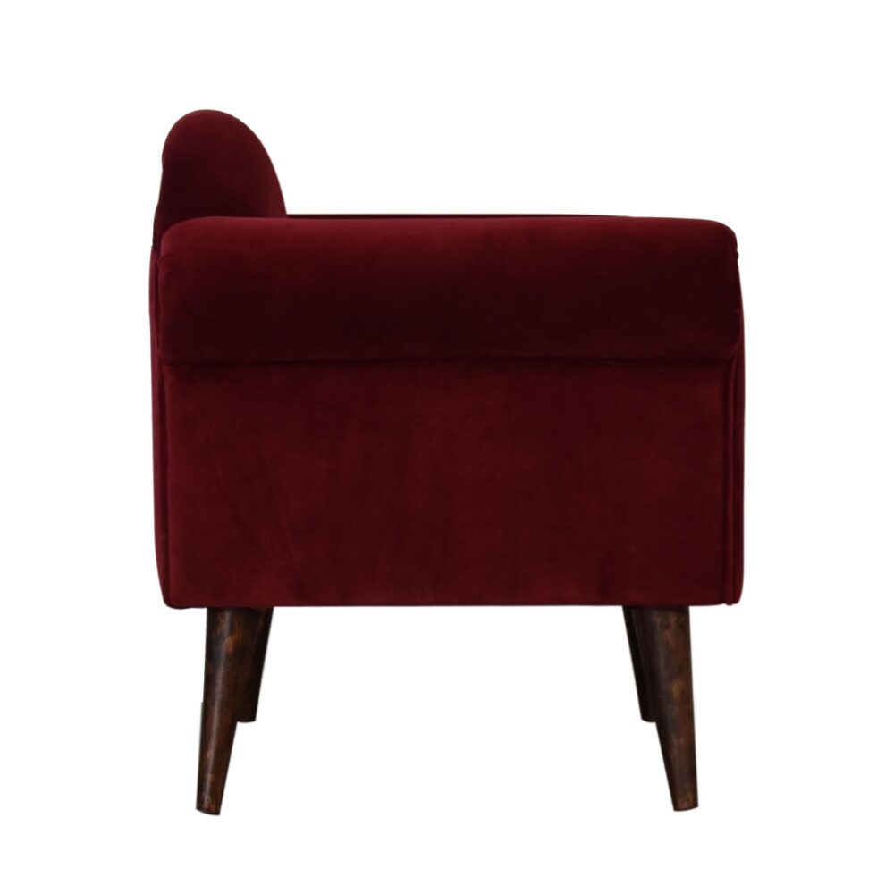 bulk Wine Velvet Nordic Style Armchair for resale