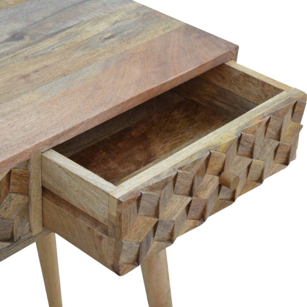 IN700 - Cube Carved Console Table for resell