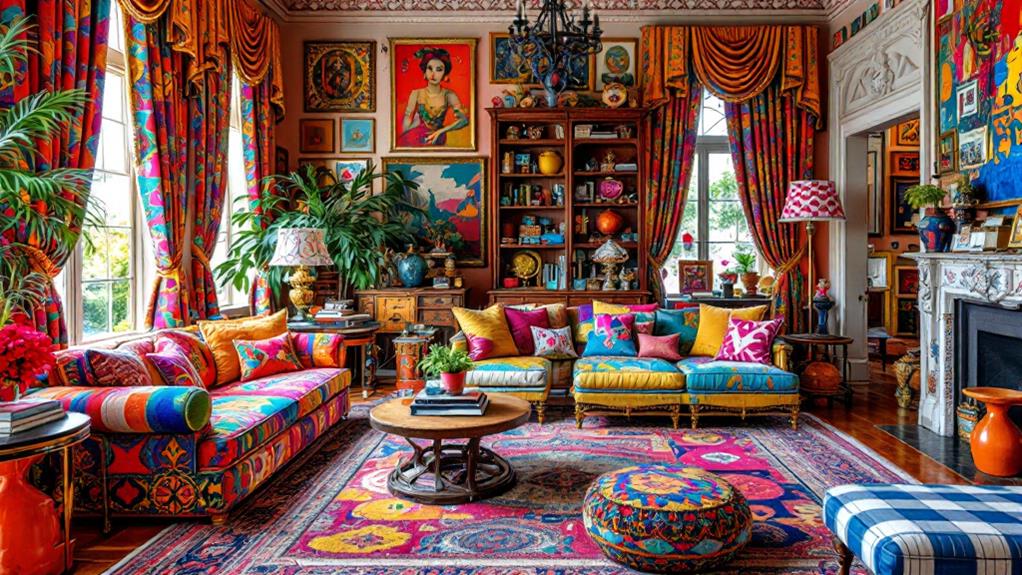 bold vibrant eclectic design