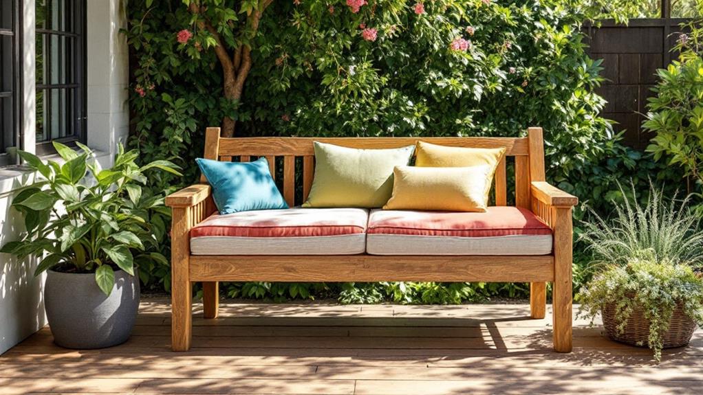 sturdy acacia garden seating