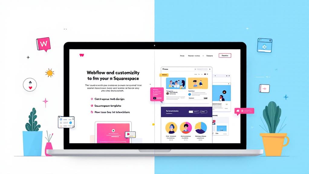 webflow and squarespace comparison